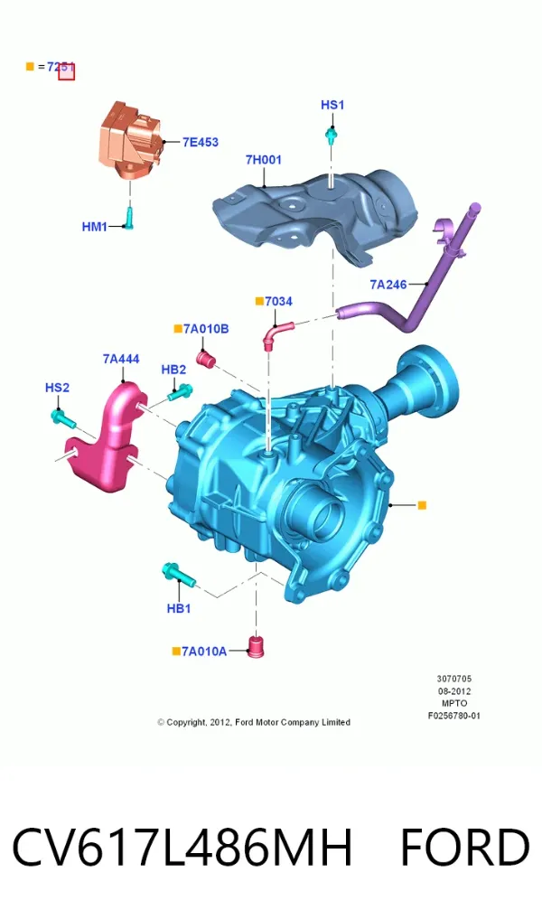 Раздатка CV617L486MH Ford