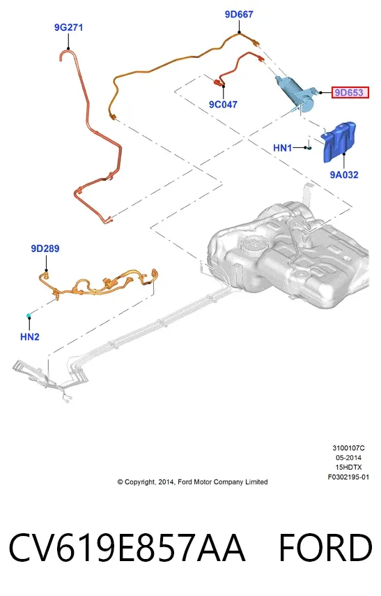  CV619E857AA Ford