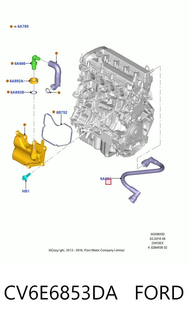  CV6E6853DA Ford
