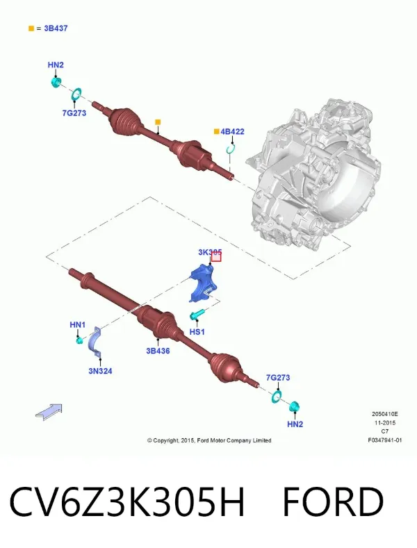  CV6Z3K305H Ford