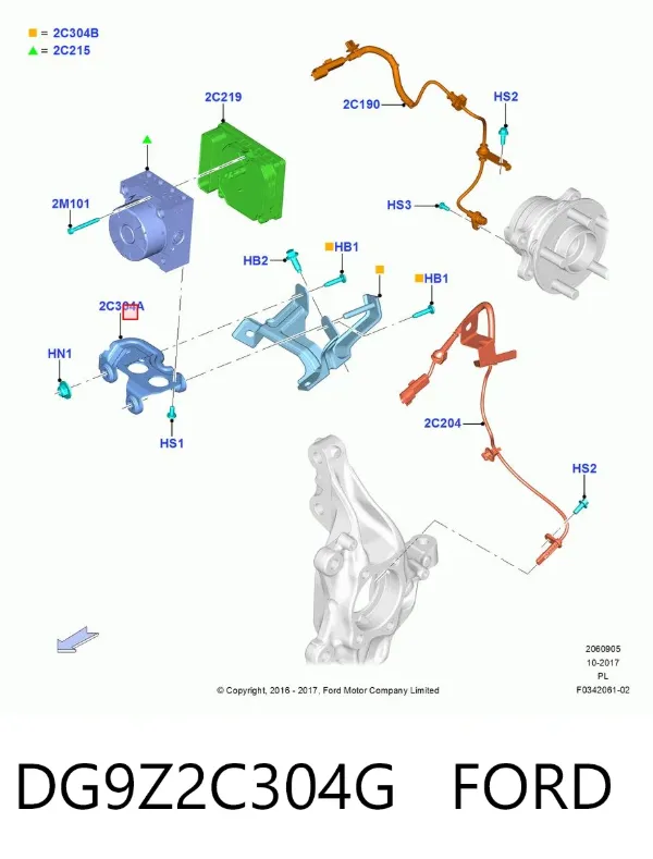  DG9Z2C304G Ford