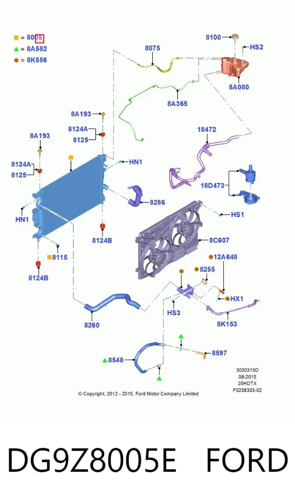 Радиатор 13484 TYC