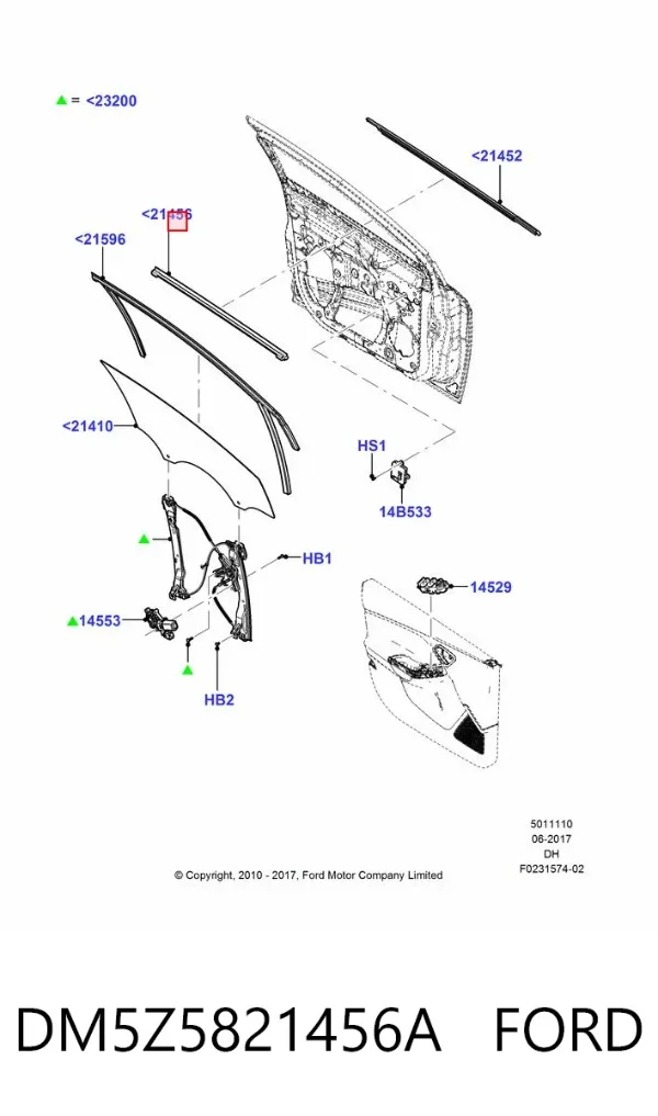  DM5Z5821456A Ford