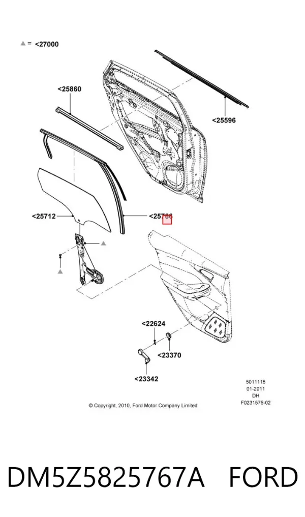  DM5Z5825767A Ford