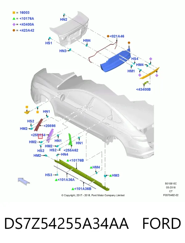  DS7Z54255A34AA Ford