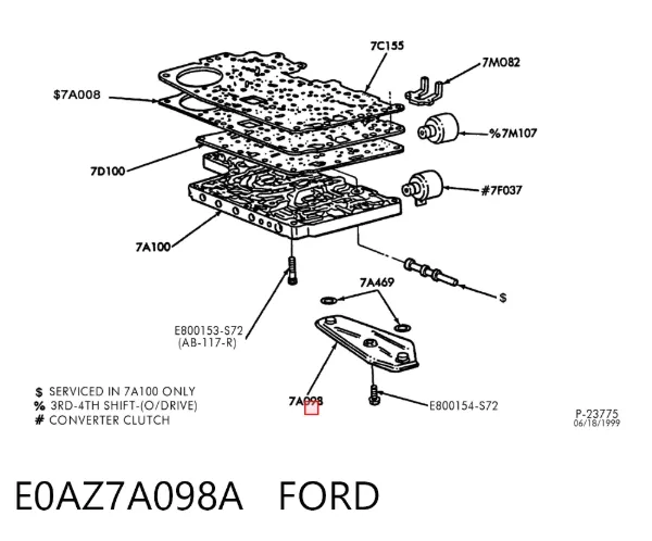 Фильтр АКПП E0AZ7A098A Ford
