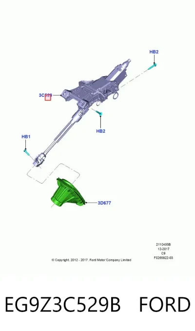 Рулевая колонка FORD EG9Z3C529B