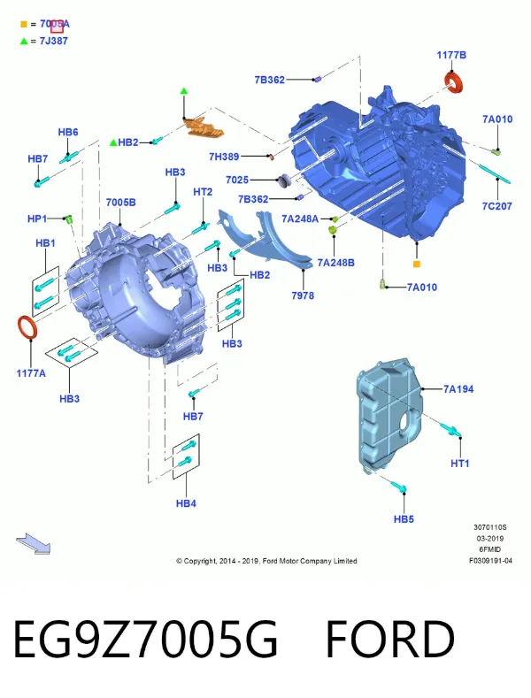  EG9Z7005G Ford