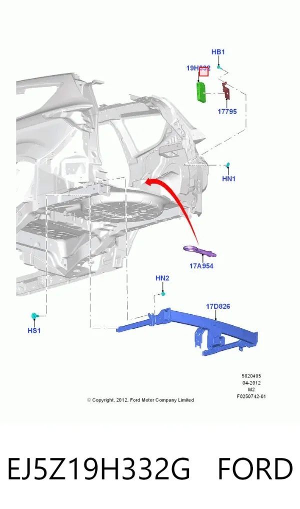  EJ5Z19H332G Ford