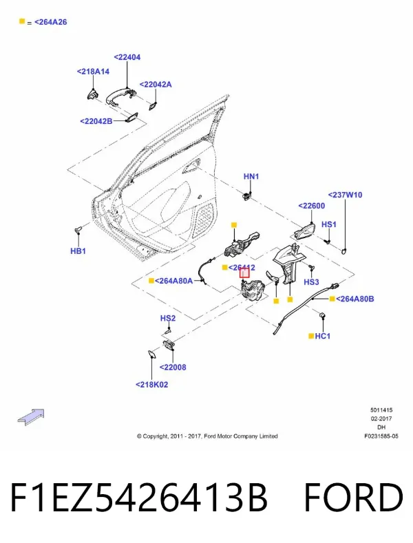  F1EZ5426413B Ford