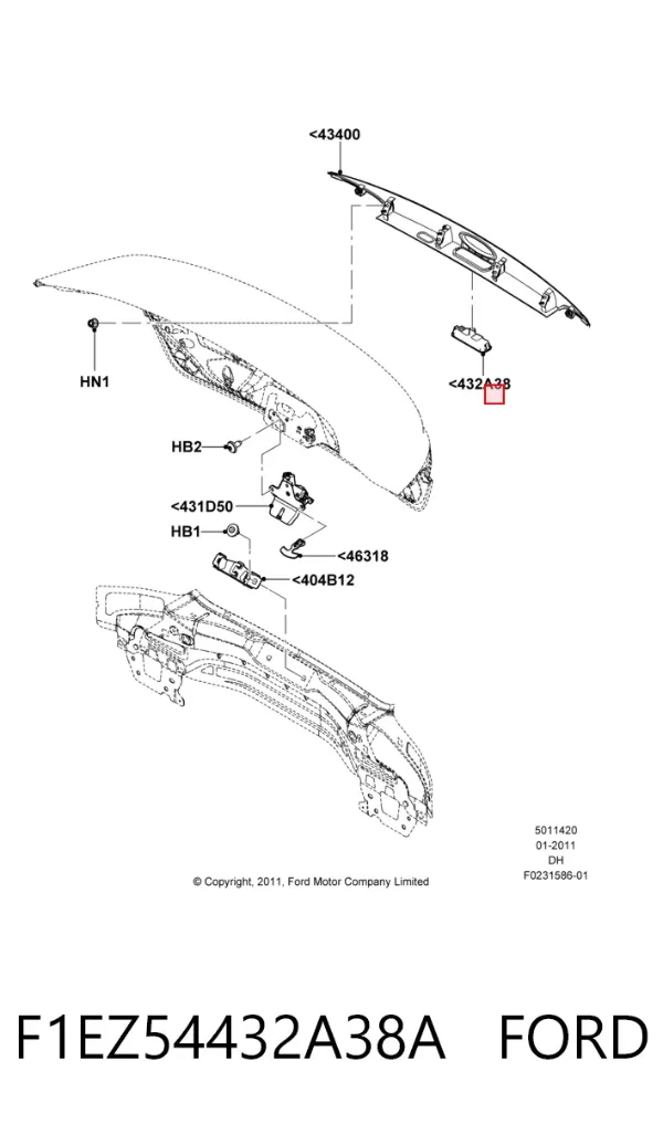  F1EZ54432A38A Ford