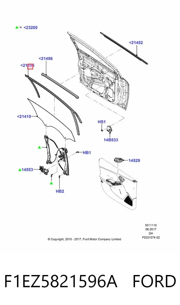  F1EZ5821596A Ford