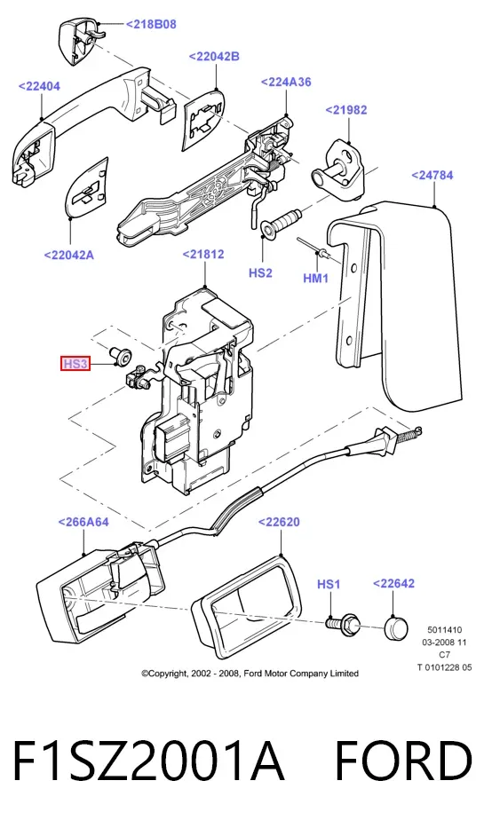Передние тормозные колодки F1SZ2001A Ford