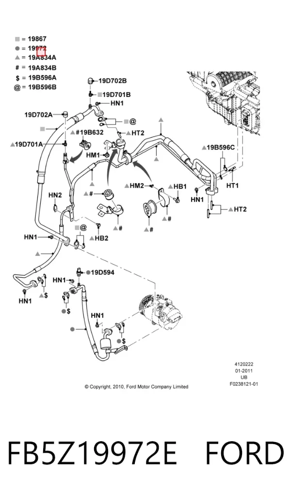  FB5Z19972E Ford