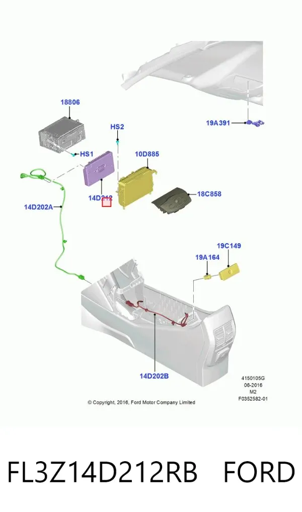  FL3Z14D212RB Ford