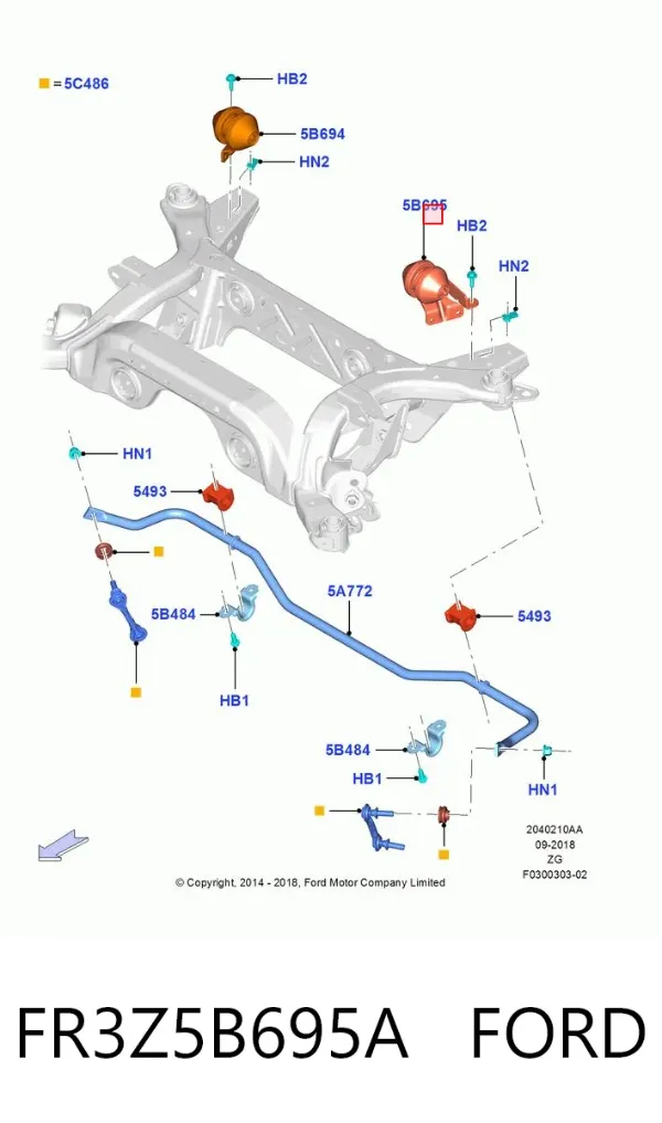  FR3Z5B695A Ford