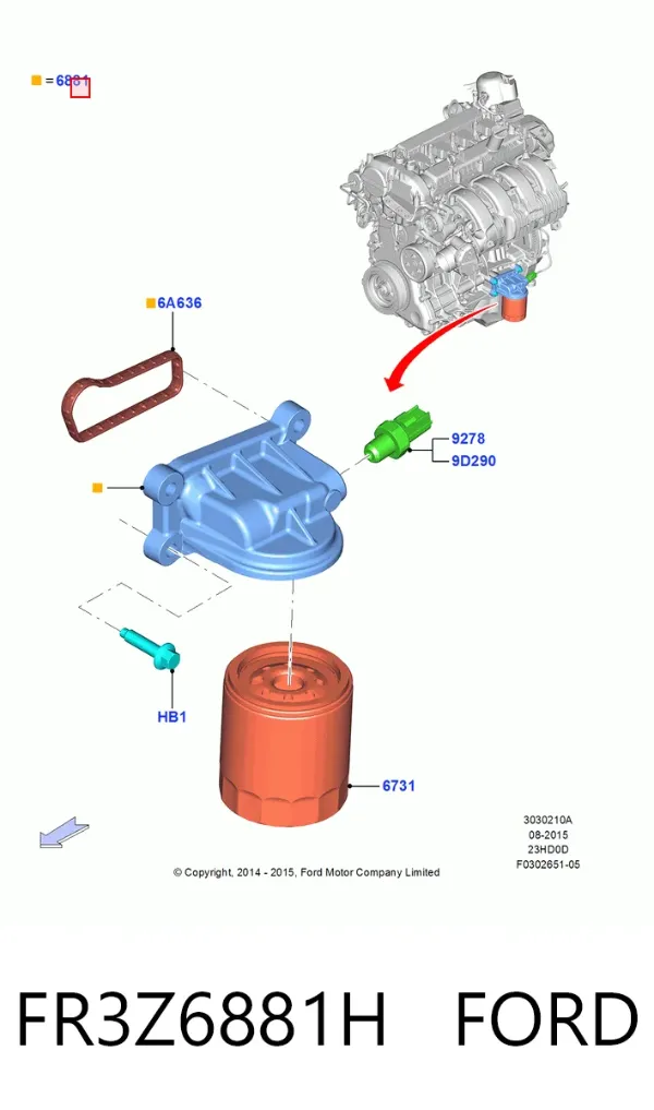  FR3Z6881H Ford