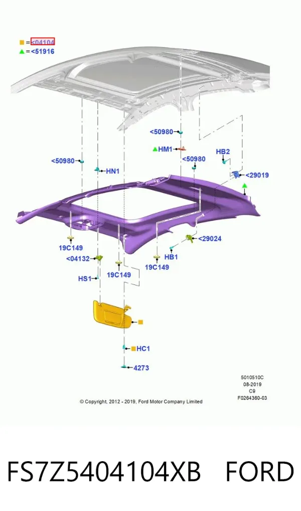  FS7Z5404104XB Ford