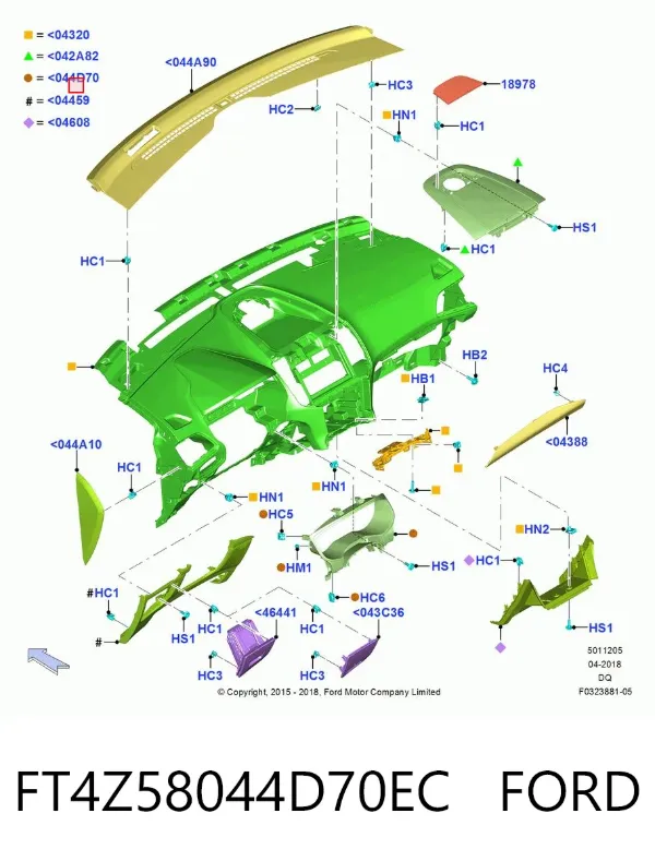  FT4Z58044D70EC Ford