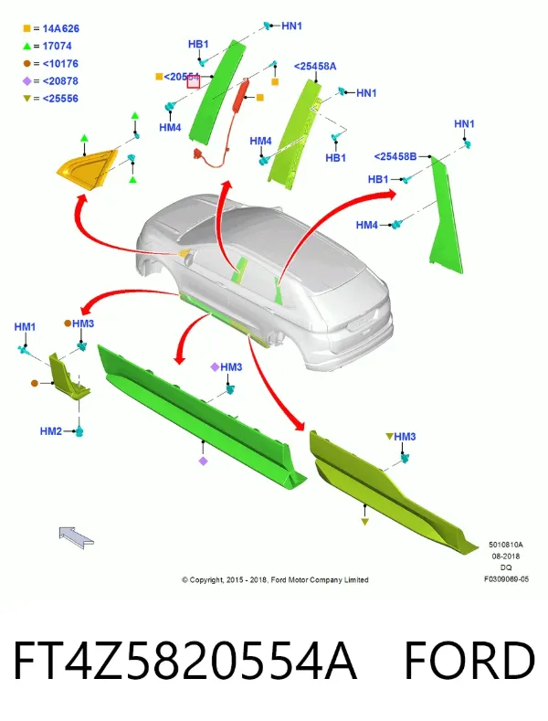  FT4Z5820554A Ford