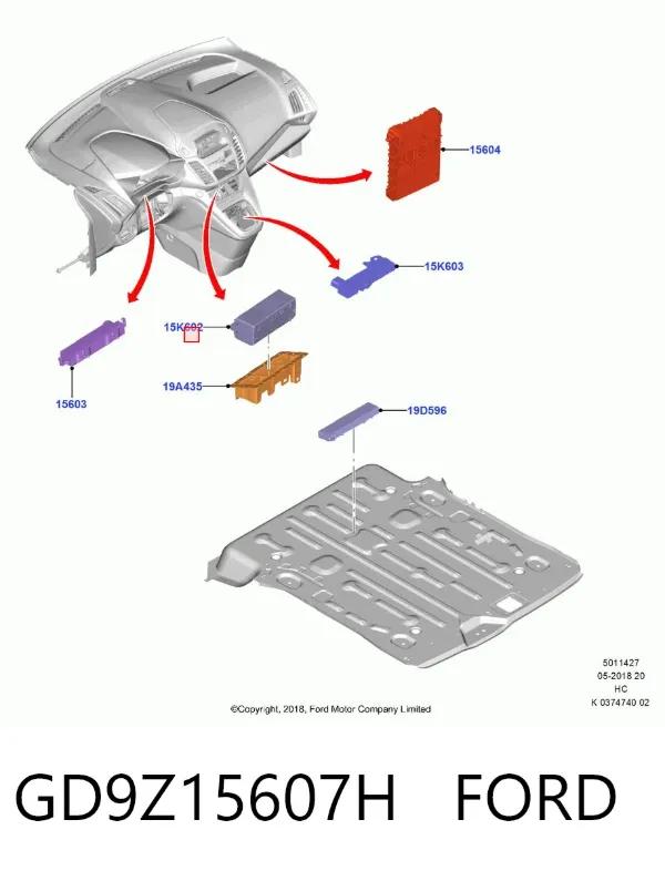  GD9Z15607H Ford