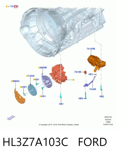 Насос масляный АКПП FORD HL3Z7A103C