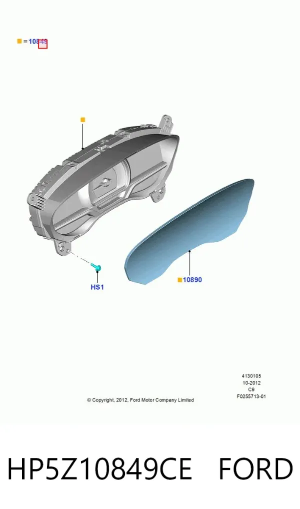 Панель приборов HP5Z10849CE Ford