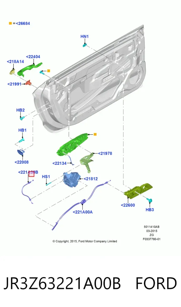  JR3Z63221A00B Ford