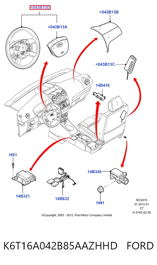  K6T16A042B85AAZHHD Ford