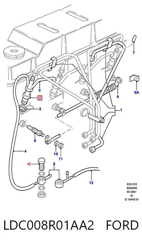 Топливные форсунки LDC008R01AA2 Ford