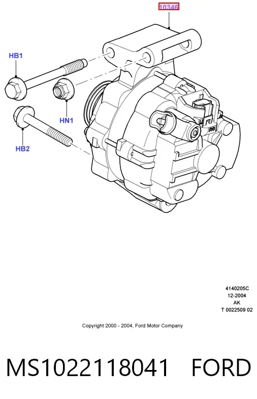 Генератор MS1022118041 Ford
