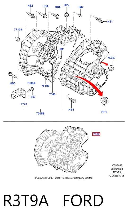 КПП R3T9A Ford