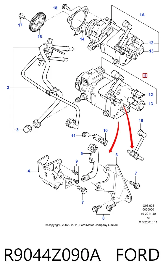 ТНВД R9044Z090A Ford