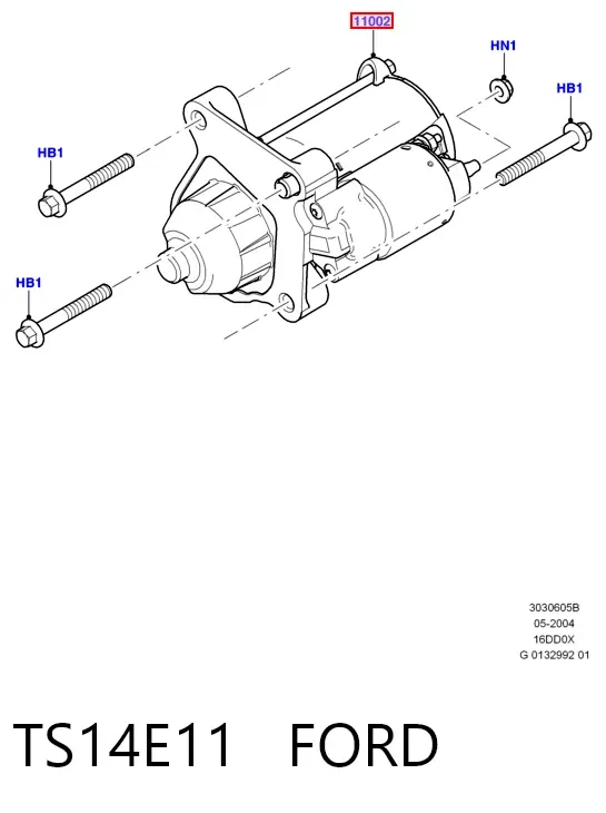 Стартер TS14E11 Ford