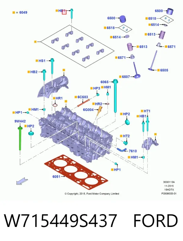  W715449S437 Ford