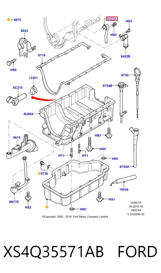  XS4Q35571AB Ford