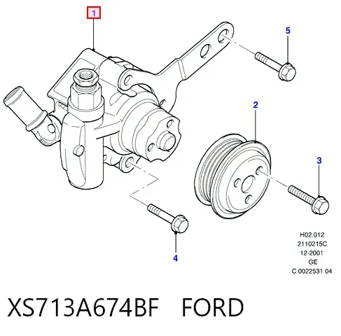 Насос ГУР XS713A674BF Ford