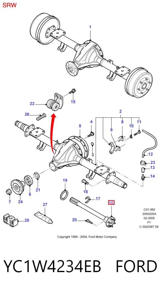 YC1W4234EB Ford