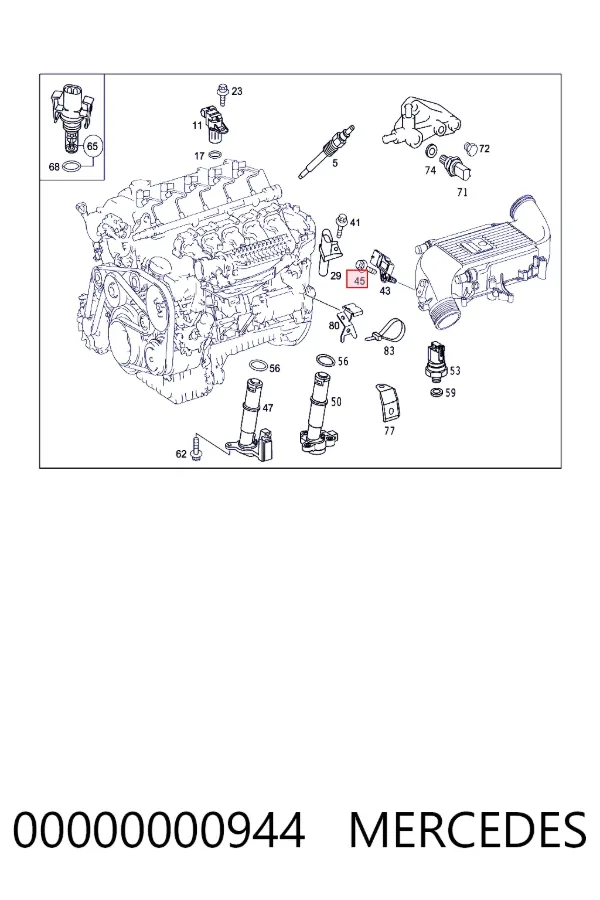  Mercedes N000000000944 цена, от 18.79 USD