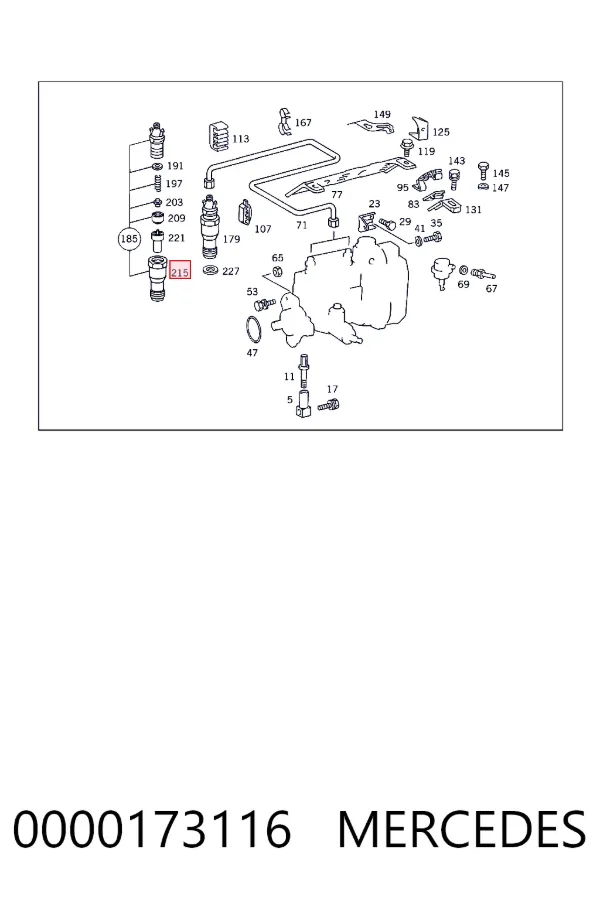 Купить A0000173116 Mercedes 