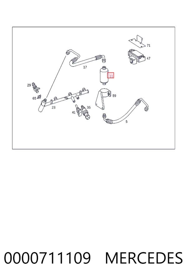  Mercedes A0000711109 цена, от 131.05 USD