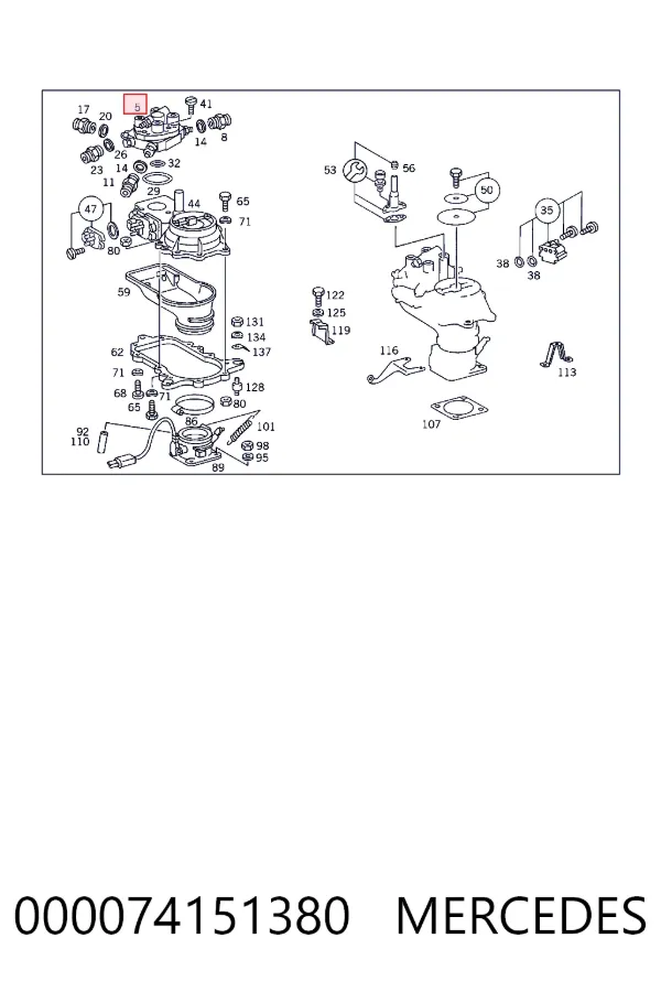 A0000741513 Mercedes Дозатор топлива (KE-JETRONIC)