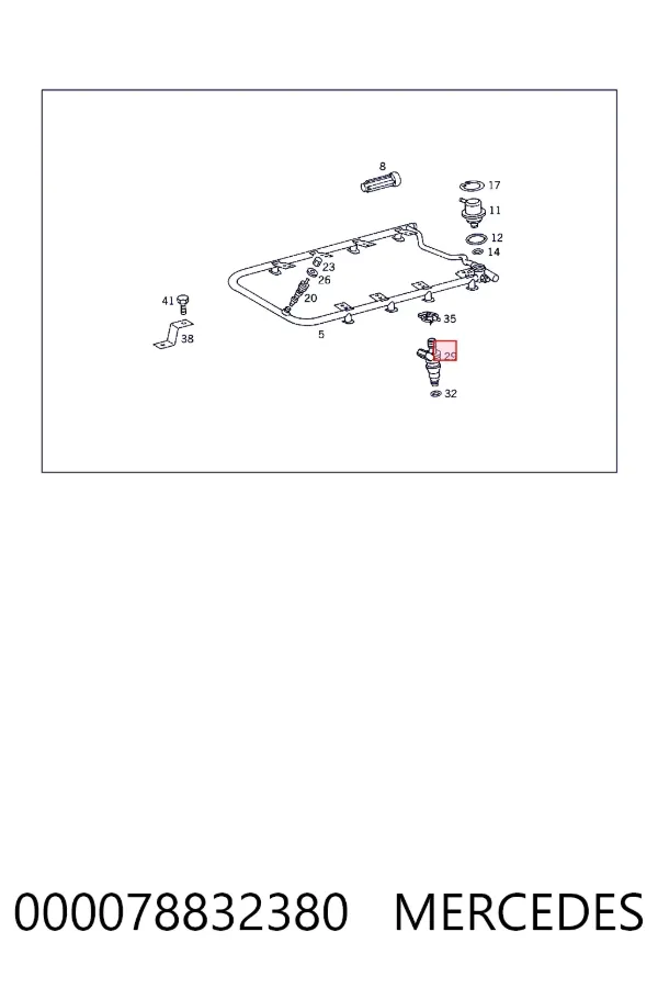 Форсунка инжектора Mercedes A0000788323 цена, от 13.94 USD