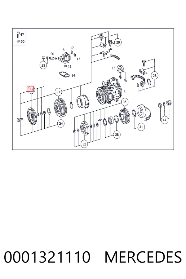  Mercedes A0001321110 цена, от 187.41 USD
