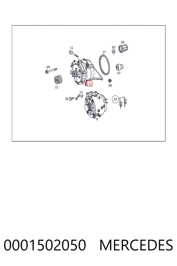 Автомобильный генератор Mercedes A0001502050 цена, от 118.64 USD