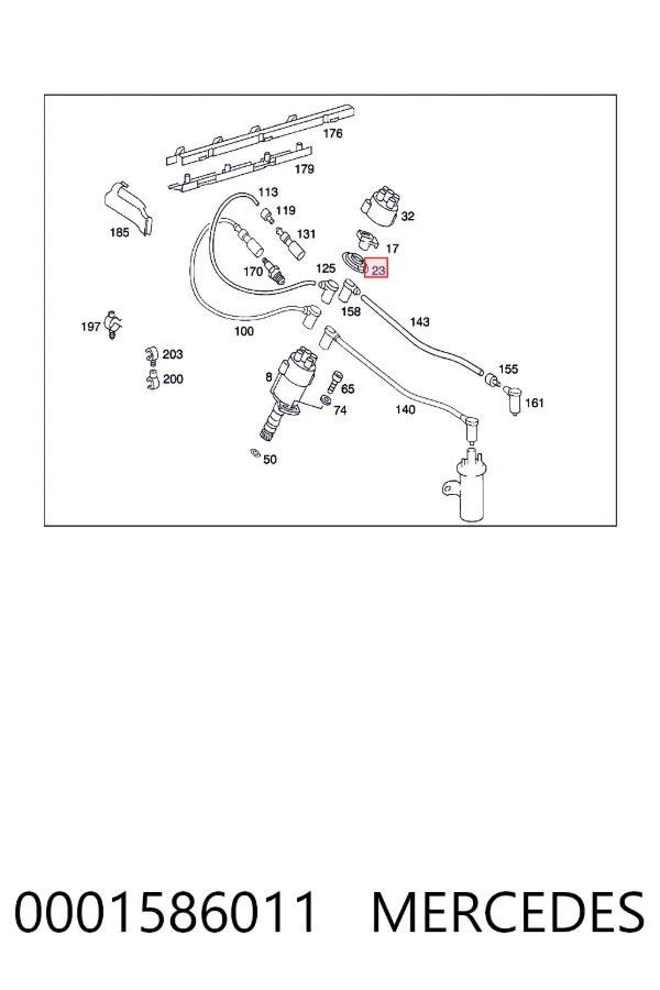 A0001586011 Mercedes 