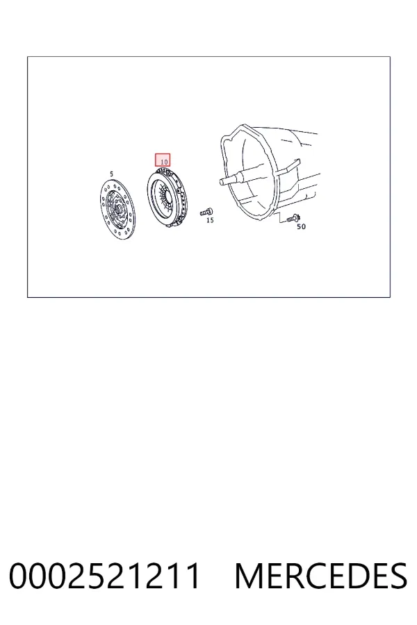Корзина диска сцепления Mercedes A0002521211