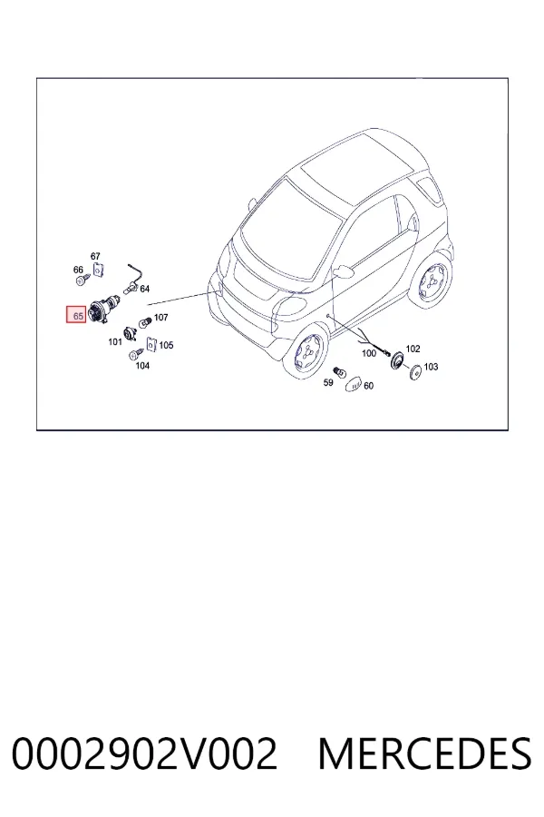 Противотуманки 0002902V002 Mercedes