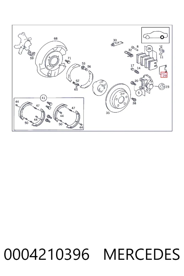 A0004210396 Mercedes 