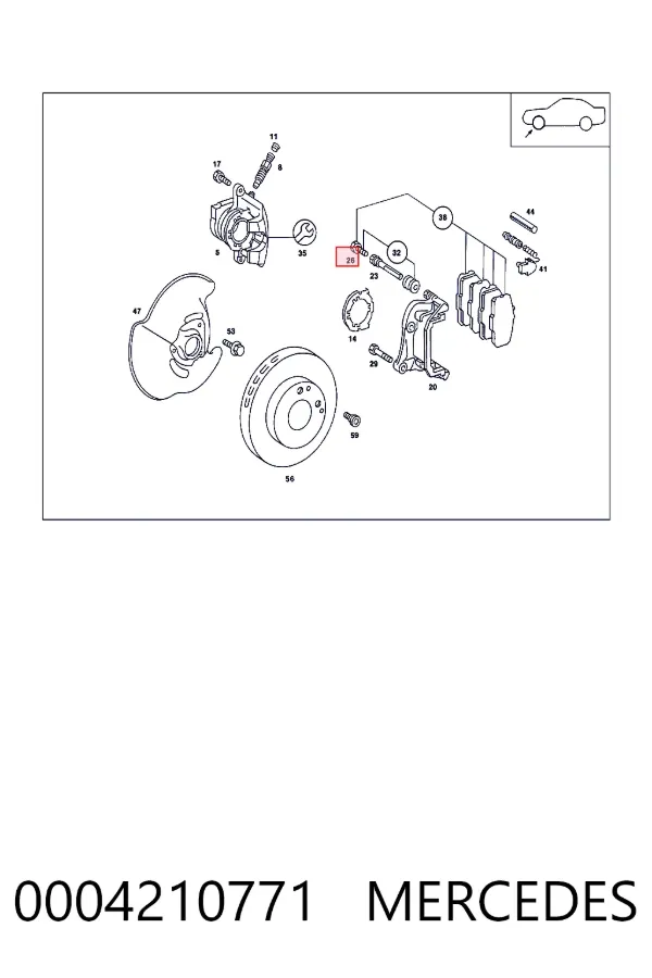 Купить A0004210771 Mercedes 